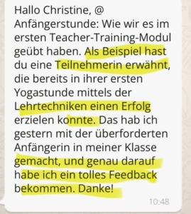 Christine Stiessel - Yogatherapie Ausbildung Leiterin